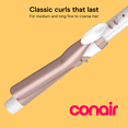 thumbnail image 6 of Conair Double Ceramic 1-Inch Curling Iron, White/Rose Gold, 1 Count, 6 of 9
