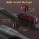 thumbnail image 5 of Cepillo alisador de pelo iónico de COOLKESI, cepillo alisador de cerámica MCH de calentamiento rápido de 30 segundos con función antiescaldaduras, apagado automático y doble voltaje, peine alisador el, 5 of 5