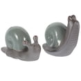 thumbnail image 1 of Adorno de mesa de té para mascotas, Caracol de cerámica Retro, decoración elegante para el hogar, 2 uds., 1 of 5