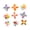 9 pieces, variant on 9/18/24Pcs Decorative Piece Rotating Windmill Resin Decorations Random Styles For Car Or Offices Decoration