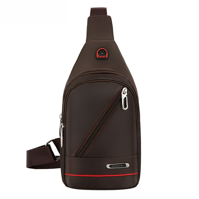 Penkiiy Sac à Bandoulière Imperméable Sac à Dos Croisé pour Hommes Femmes Sac à Dos de Randonnée Sac de Poitrine Polyvalent