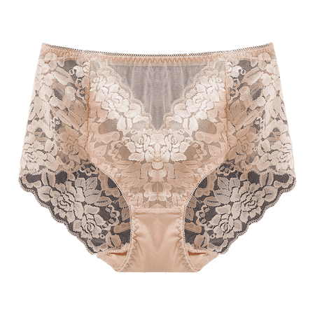 Fulorrnie Underwear for Women High Waisted Comfort Breathable Briefs Panty Elastic Waist Stretchable Panties  Beige  10