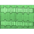 thumbnail image 1 of Ahgly Company Indoor Rectangle Abstract Emerald Green Modern Area Rugs, 3' x 5', 1 of 4