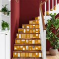 thumbnail image 6 of Peel and Stick Wallpaper Contact Paper Boho Modern Dots Caramel White Irregular White Dashes Brown Natural Self Adhesive and Removable 24in x 118in, 6 of 8