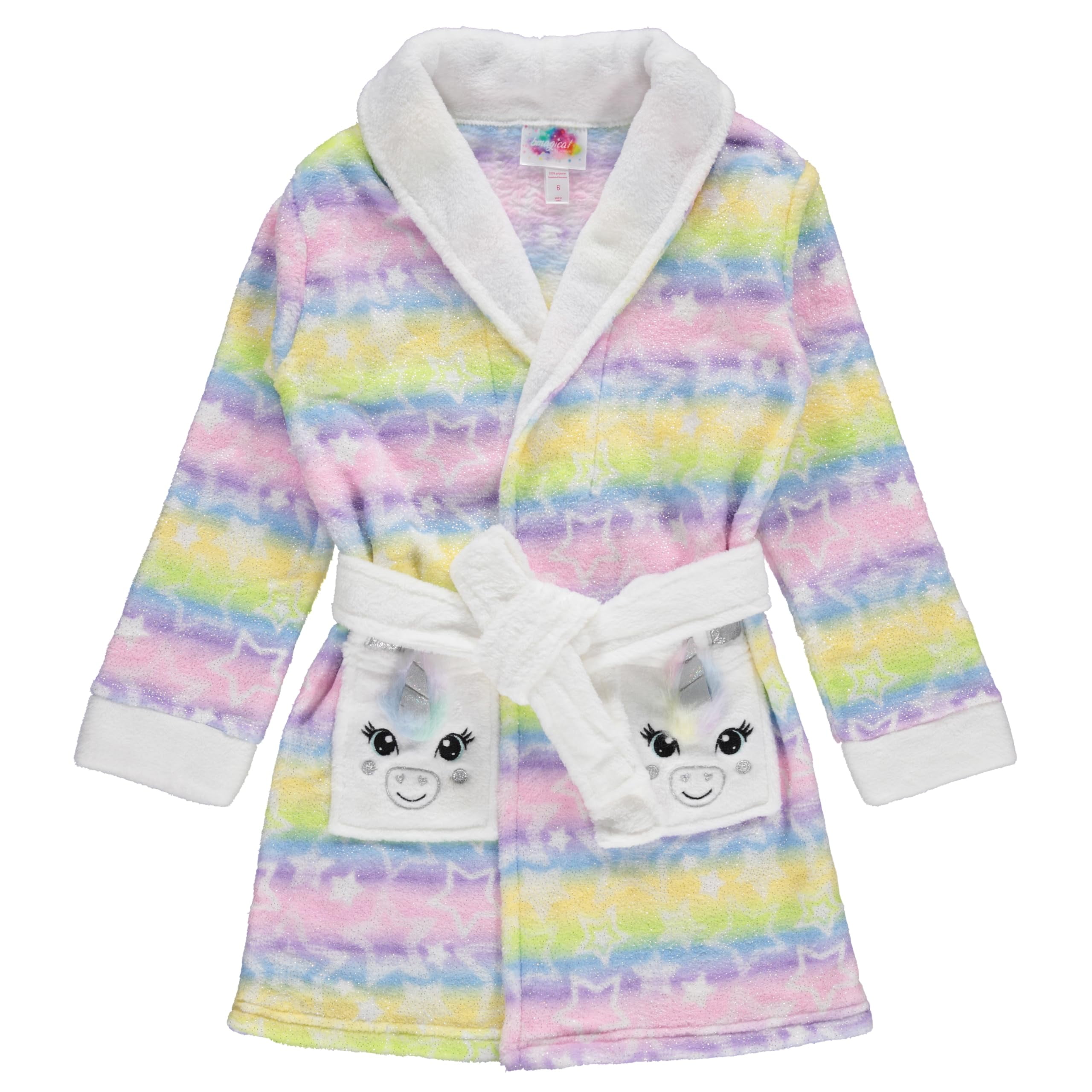 BTween Girls' Unicorn Bathrobe Set - Soft, Cozy, and Fun with Matching  Slippers - Perfect for Lounging - Walmart.com