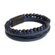 thumbnail image 1 of Pulseras para mujer, regalos para mujer, pulsera de cuero tejida a mano para hombre, pulsera de cuero para hombre con cuentas de piedra, pulsera magnética de acero y titanio, pulsera de mano catenaria, 1 of 3