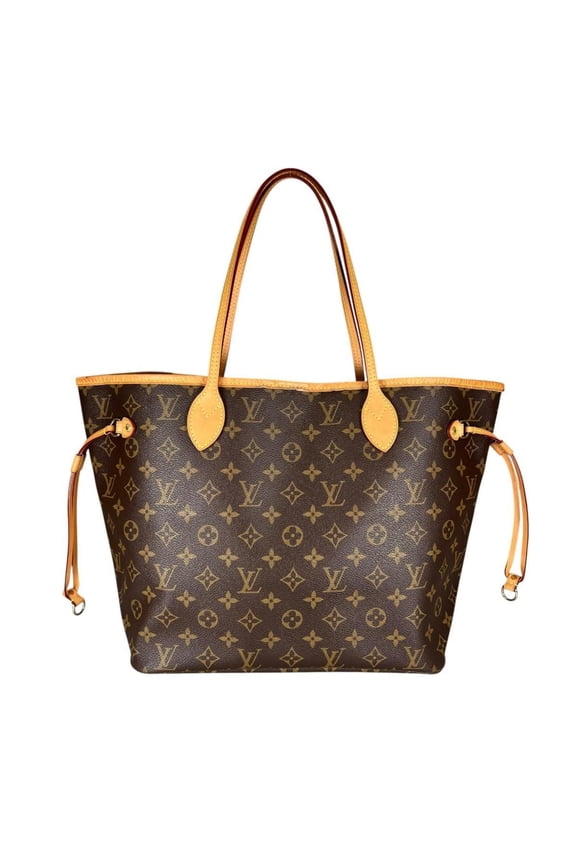 Pre-Owned Louis Vuitton Neverfull MM Monogram Canvas Tote Bag M40156 Brown