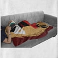 thumbnail image 6 of Spanish Soft Flannel Fleece Blanket, Spanish Dancers in Folk Dress Silhouettes Passion Performance Lovers Vintage Design, Cozy Plush for Indoor and Outdoor Use, 70" x 90", Multicolor, by Ambesonne, 6 of 6