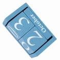 thumbnail image 4 of Calendario de madera vintage para escritorio, bloque de madera, visualización de fecha y mes, decoración para el hogar y la oficina, color azul, 4 of 14