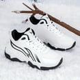 thumbnail image 5 of Men's Winter Chunky Sneakers - White & Black Thermal Lined, Comfortable & Stylish, Non-Slip Rubber Sole, Casual Sneakers for Hiking, Travel & Casual Attire, Travel Sneakers | Laceup Sneakers, 5 of 9