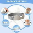 thumbnail image 3 of Patella Knee Strap for Men & Women-Adjustable Knee Support Band with Non-Slip Silicone & Targeted Pressure Pad for Running, Fitness, Hiking, Volleyball-Comfortable Relief for Knee Discomfort (Gray), 3 of 5