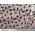 thumbnail image 2 of Soimoi Pink Poly Georgette Fabric Penguin Ocean Printed Craft Fabric by the Yard 52 Inch Wide, 2 of 3