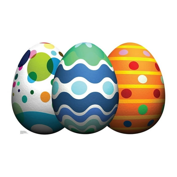 Easter Egg Trio - Cardboard Cutout