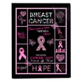 thumbnail image 2 of Bmisegm Caring For Breast Cancer Pink Ribbon Awareness Home Textile Flannel Blanket Heated Blanket G One Size, 2 of 9