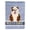 White, variant on English Bulldog Grey Brindle Welcome Garden Size Flag