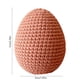 thumbnail image 3 of Decoración de huevo de Pascua tejida a mano con espuma de ganchillo, forma ovalada suave y texturada, hecha a mano, para cestas, mesas y hogar., 3 of 6