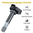 thumbnail image 4 of Simzone Set of 6 Ignition Coil Pack, Ignition Coil Set Replacement for Honda Accord Odyssey DX Acura CL RL TL 3.0L 3.2L 3.5L V6, Part Number C1221 UF242 GN10168 C-511 C1462 90919-02247, 4 of 6