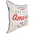 thumbnail image 5 of Jordan Manufacturing 18" x 18" Cream God Bless Reversible Outdoor Throw Pillow, 5 of 9