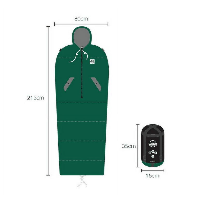 VINSONMASSIF Wearable Sleeping Bag for Camping, Hiking & Outdoors
