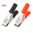 thumbnail image 4 of Uxcell 10A Clips de batería, pinzas de cocodrilo, 10 unidades, 4 of 6