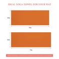 thumbnail image 6 of Orange Yoga Towel for Hot Yoga Non Slip, Pure Orange Yoga Mat Towel Absorbent Yoga Sweat Towels Microfiber Hot Yoga Blanket for Bikram Pilates 26"x74", 6 of 7