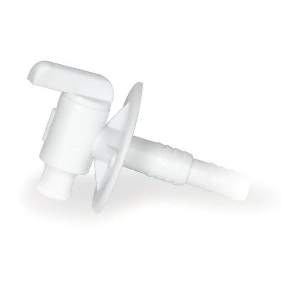 Camco 22223 Rv Camper Dual Size 3/8 - 1/2 Barb Drain Valve
