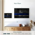 thumbnail image 4 of Elephant Stock Police Flag Wall Art - Horizontal Canvas Wall Art - Dining Room Wall Decor - Our America Canvas - Black And Gray Decor - 12" x 8", 4 of 8