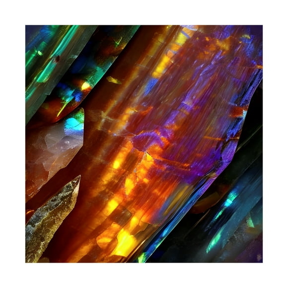 Canvas Wall Art - Tina Lavoie 'Geology 101 Part Five' Wall Art for Living Room, Bedroom, or Office Décor by Trademark Fine Art - 14 x 14 Inches