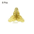 thumbnail image 3 of Unique Bargains Metal Box Corner Protectors Wooden Box Edge Guard Protector 25 X 25 X 25mm Gold Tone 8Pcs, 3 of 3