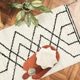 thumbnail image 4 of Geometric Washable Cotton Bath Rug Black, Elias, 4 of 10