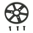 thumbnail image 2 of 65T Spur Main Gear, Wear  Hard Steel Black Compact RC Spur Main Gear Stable Rolling  for RC Car, 2 of 8
