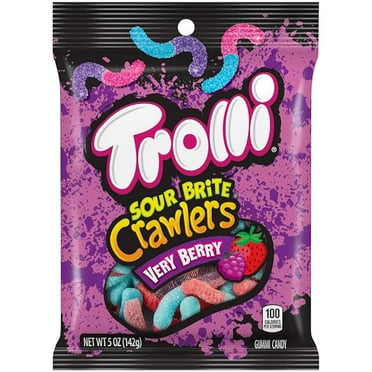 Trolli Sour Brite Crawlers, Very Berry, 5 Ounce