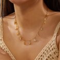 thumbnail image 4 of NICKSUN Vintage Gold Ocean Charm Choker Necklace, Boho Beach Vacation Dainty Paperclip Chain with Starfish, Seashell, Seahorse & Marine Animal Pendants, Elegant Coastal Statement Jewelry, 4 of 7
