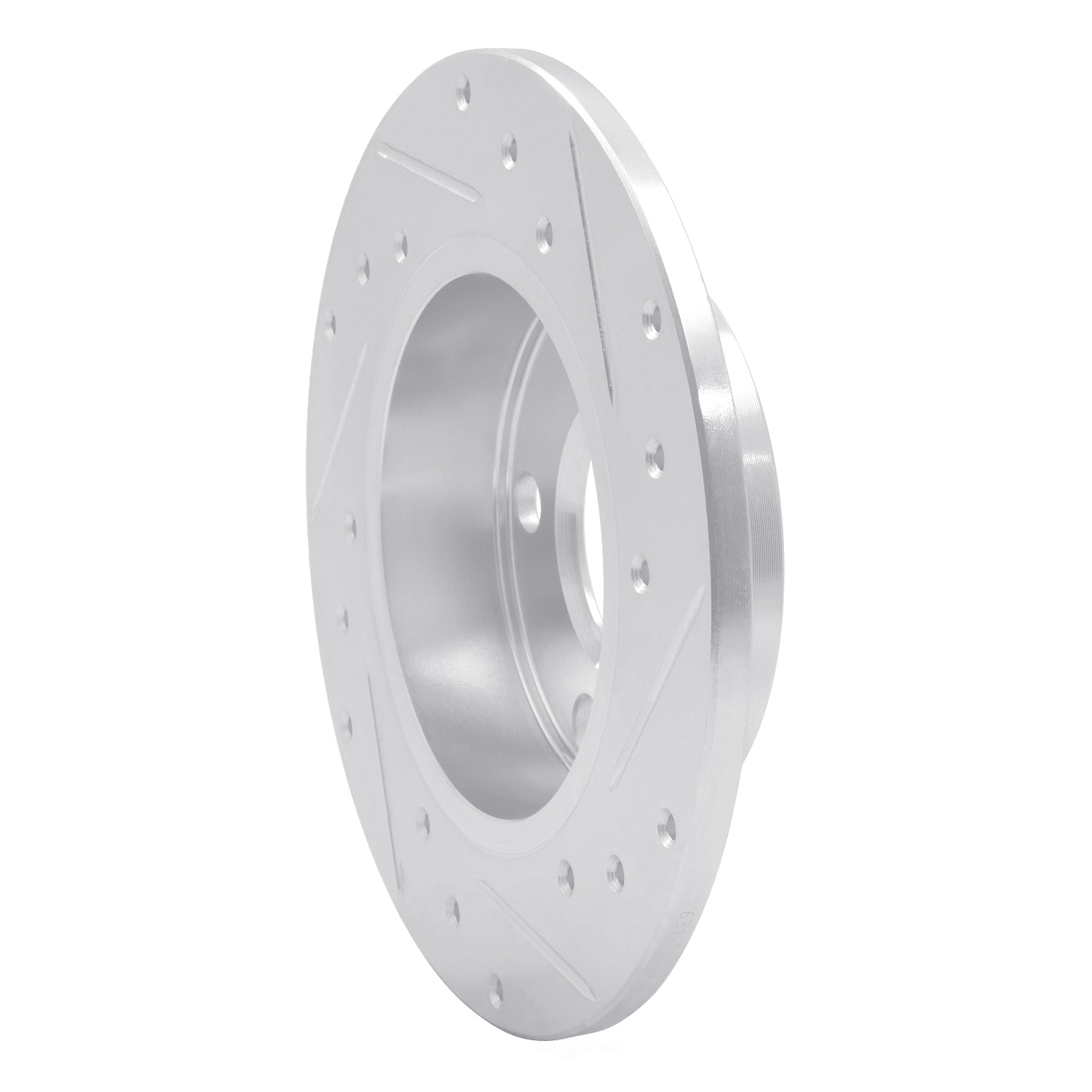 Dynamic Friction Company 631-73009L DFC Brake Rotor - Drilled And Slotted - Silver