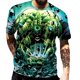 thumbnail image 1 of Disney's marvel hulk Männer Fitness Kurzarm 3d camiseta Sommer neue Kinder Junge Cartoon Held übergroße benutzer definierte Hip-Hop-Tops 100-xs xuanjing unisex, 1 of 2