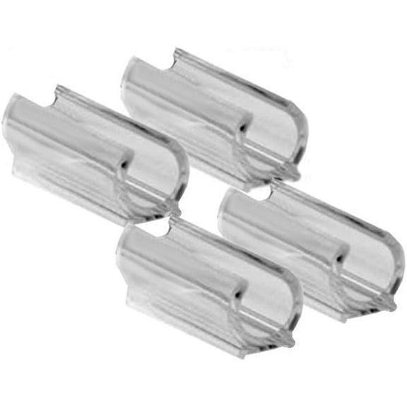 Metal Tube Glides Floor Protectors for Chairs & Furniture. Pack of 4