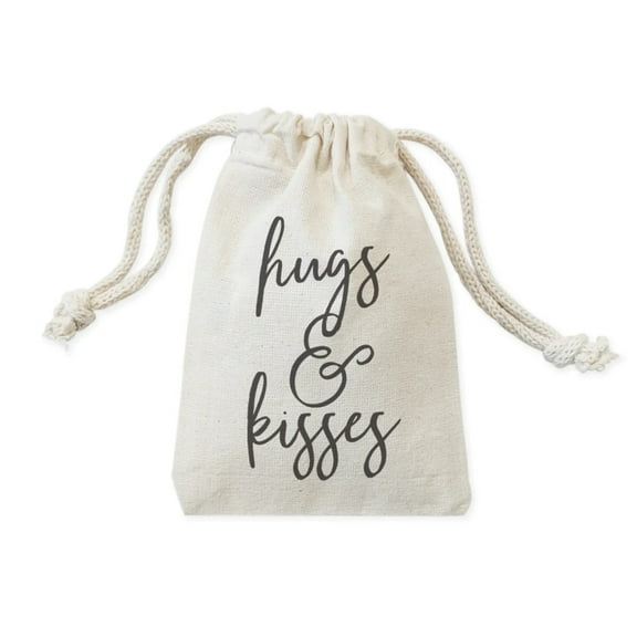 Hugs and Kisses Wedding Favor Bags, 6-Pack