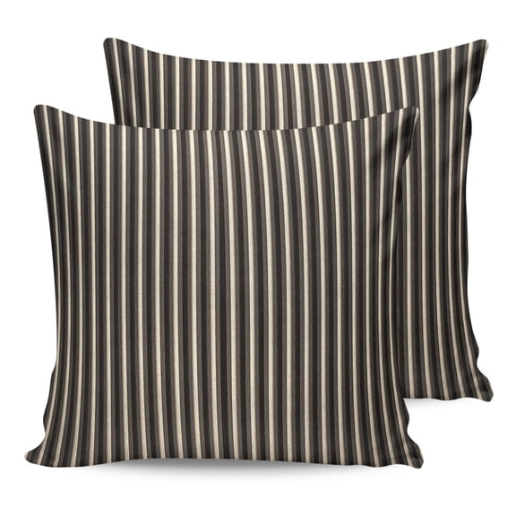 Pillow Covers 18x18 Set of 2, Vintage Brown, Throw Pillow Covers Decorative Couch Cushion Cover, Ombre Abstract Minimalist Geometric Microfiber Soft Square Pillowcases for Bedroom Living Room Sofa