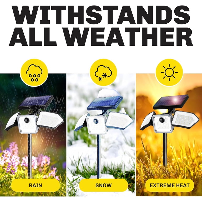 Bell+Howell Solar Lights for Outside, Solar Powered Outdoor Lights