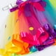 thumbnail image 5 of Falda tutú arcoíris con cintura elástica para niñas con falda de tul para fiesta con lazo grande (SX-RT077 M), 5 of 5