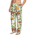 thumbnail image 2 of Disketp Mushrooms Gnomes Men'S Pajama Pants - Ultra Soft Fleece Sleep And Lounge Pants (Size: S-Xxl), 2 of 9