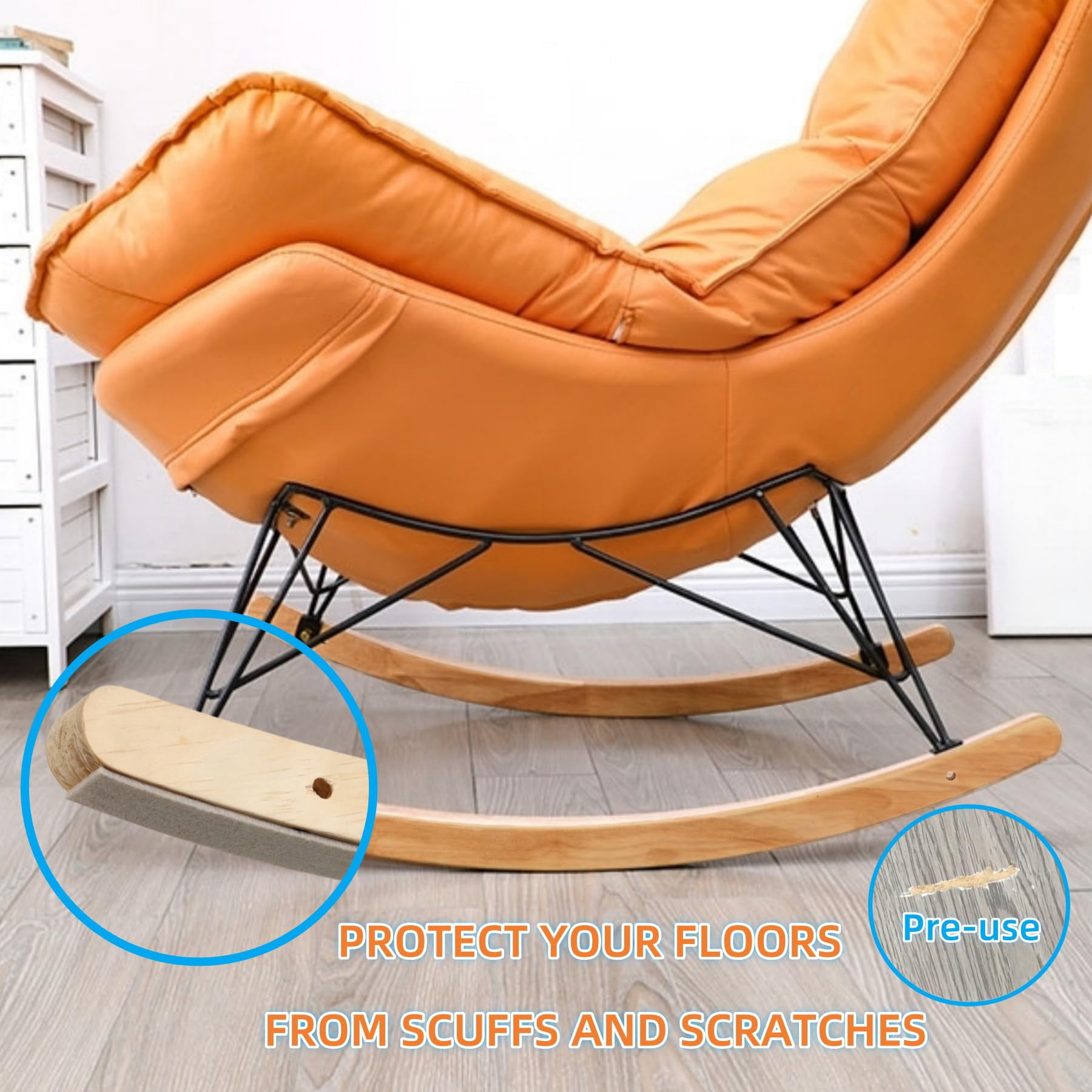 Felt Strips With Adhesive Backing For Furniture - Pads Hardwood Floors  Chair Feet Floor Protector Sliders 30 3 X 1/2" Rectangular Brown