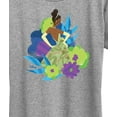 thumbnail image 3 of Disney Princess - Tiana And Florals - Women's Short Sleeve Graphic T-Shirt, 3 of 5