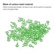 thumbnail image 4 of 200 Pack Small Screw Eye Hooks Mini Eyelets Screws, 4x8x1mm, Green, 4 of 5