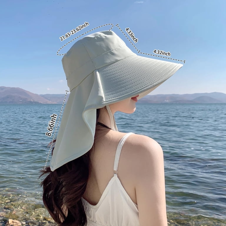 Sun Hats for Women, Wide Brim UPF 50+ Bucket Sun Hat with  display picture 2