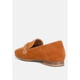 thumbnail image 4 of Echo Suede Leather Braided Detail Loafers In Tan, 4 of 5