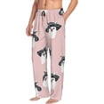 thumbnail image 3 of Mens Pajama Pants - Soft Sleep & Lounge Pants for Men, Funny cute lami llama hat Cuteness Casual PJ Bottoms Pants with Pockets, 3 of 5