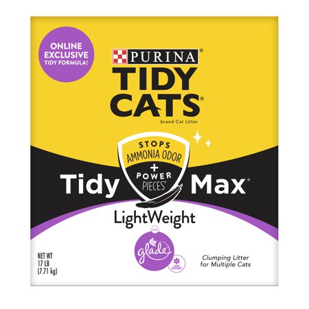 UPC: 0070230169112 | Purina Tidy Cats Clumping  Lightweight  Multi Cat Litter  Tidy Max Glade Clean Blossoms Formula  17 lb. Box