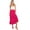 Fuchsia, variant on Love Tree Women's Juniors Classic Shirred Boho Midi Skirt (Black, Large)