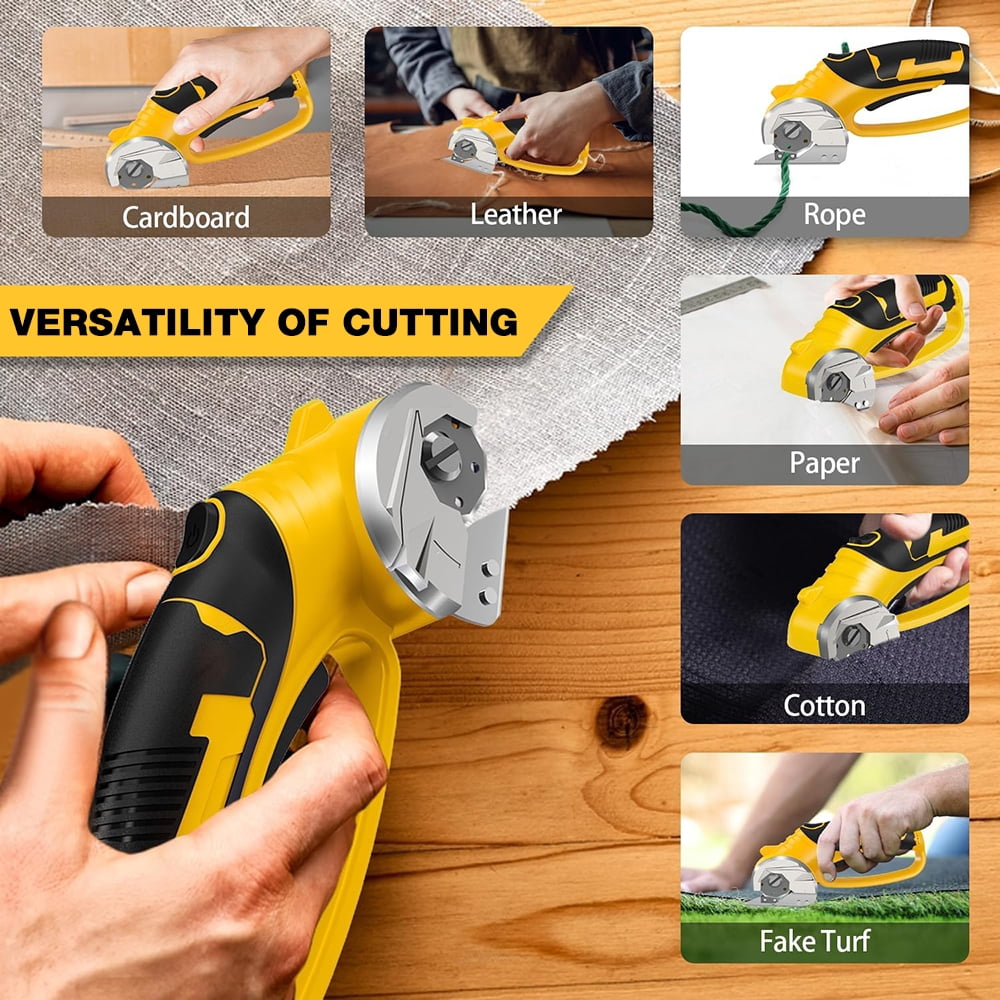 Shopmall Electric Lithium Battery Scissors Quickly Cut Fabric And Leather Electric Scissors Electric Circular Cutting Machine